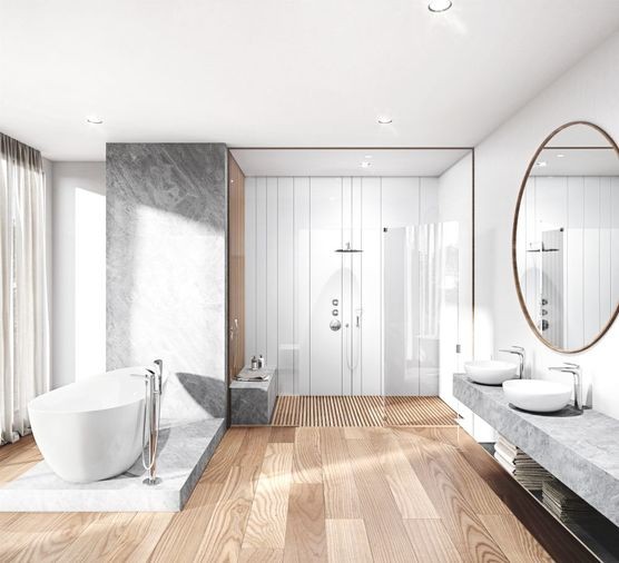  丰富的BALANCE拜伦系列产品为现代浴室设计提供了无限的可能性。
